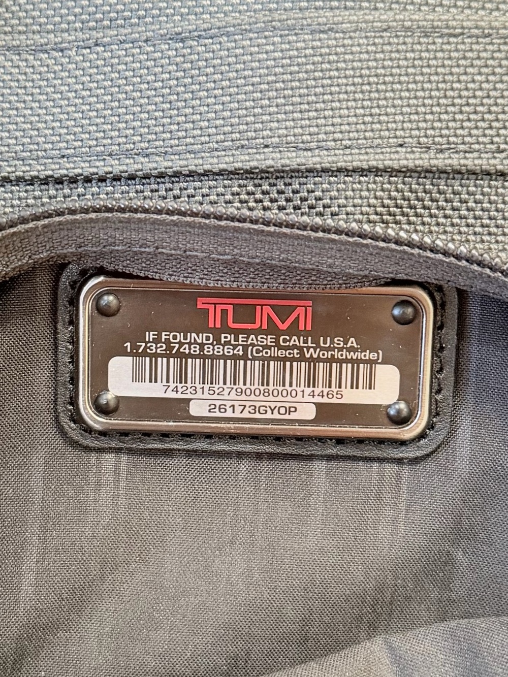 Tumi Alpha Ballistic Nylon Compact Laptop Backpack - Picture 8 of 9